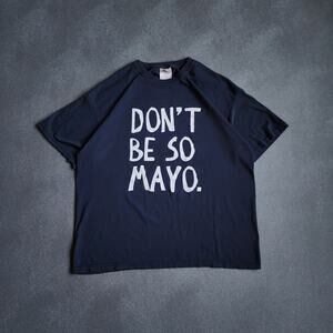 Y2K Miracle Whip Don't Be So Mayo Black Funny Shirt Large